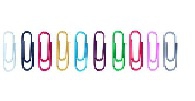 Briefklammern farbig sortiert (1 Pck = 100 St.) [50806]