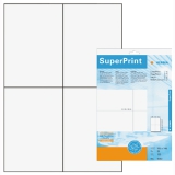 Etiketten DIN A6, 105 x 148 mm, Superprint, wei, Herma 5063