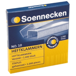 Heftklammern Nr. 10, SOE 3495, (1 Pck = 1000 St.)