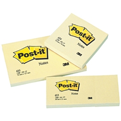 Haftnotizen, Post-it, 76 x 76 mm, MM 654, (100 Bl.)