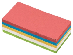 Moderationskarten, farblich sortiert, Rechteck, 10 x 20 cm, (300 St.)