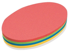 Moderationskarten, farblich sotiert, oval, 11 x 19 cm, (250 St.) [61006]